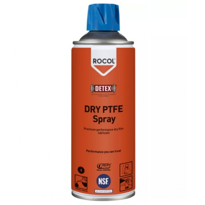 Тефлоновый аэрозоль сухая смазка DRY PTFE Spray Rocol